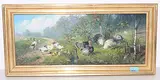 Gänse und Truthähne by Julius Scheuerer, oil on panel, offered Mar 2019