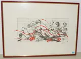 Ohne Titel by Arman, offset lithograph, sold Mar 2019