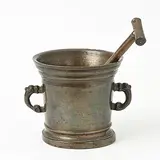 17.Jh by Mörser mit Pistill, bronze, offered Mar 2019