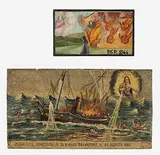 Italien, datiert 1866 by Lot: 2 Votivbilder, oil on panel, sold Mar 2019