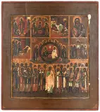 Russisch, um 1800 by Wochenikone, tempera, offered Mar 2019