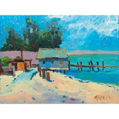 Untitled by Pamela Glover, oil on canvas, sold May 2023
