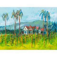 Green Valley by Pamela Glover, oil on canvas, sold May 2023