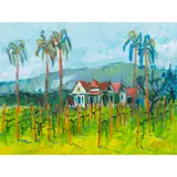 Green Valley by Pamela Glover, oil on canvas, sold May 2023