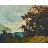 After the Storm by Vladimir Shkurkin, oil on masonite, sold Jun 2023