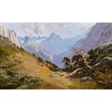 Into the Yosemite Valley," circa 1895-1906 by William Keith, oil on canvas (laid down on panel), sold Jun 2023