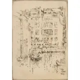 From Ponte S. Pantaleo by John Marin, etching, sold Jun 2023