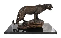 Leopard by Manie Connoway, Bronze, sold Mar 2025