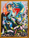The Vocano [sic.] by Eva Bouzard-Hui, Oil on Canvas, sold Dec 2024