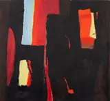 Abstract Expressionist Composition by Domenick Capobianco, Oil on Canvas, sold Dec 2024