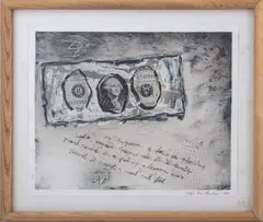 Untitled C-561 by Zigi Ben-Haim, 1998, Mixed Media on Paper, sold Dec 2024