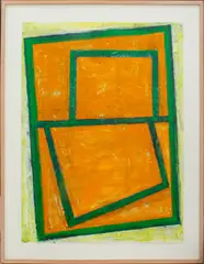 Untitled by Bruce Cunningham, 1987, Acrylic on Paper, sold Dec 2024
