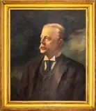 Portrait of William Croad Lovering by David L. Swasey, Oil on Canvas, sold Dec 2024