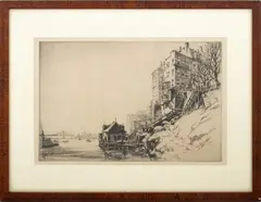Sutton Place by Syd Browne, Etching, sold Dec 2024