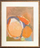 Untitled (Abstract Composition) by David Ben Shaul, 1963, Pastel on Paper, sold Dec 2024