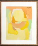 Untitled (Abstract Composition) by David Ben Shaul, 1963, Pastel on Paper, sold Dec 2024