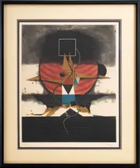 Planet by Tuvia Beeri, Etching in Colors, sold Dec 2024