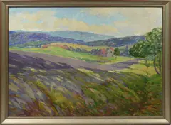 Untitled by Henry Ryan MacGinnis, 1940, oil on canvas, sold Sep 2020
