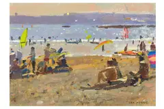 R.a. (british, 1932-2022) by Ken Howard, oil on board, offered Mar 2023
