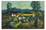 Untitled by Daniel O'Neill, oil on board, offered Mar 2023