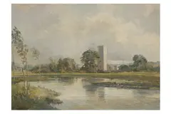 Untitled by Cavendish Morton, oil on board, offered Mar 2023