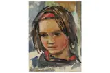 Untitled by Katharine Church, oil on board, offered Mar 2023