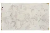 Untitled by Katharine Church, pencil and gesso on board, offered Mar 2023