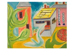 Untitled by Grace Pailthorpe, oil on canvas, offered Mar 2023