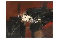 Untitled by Denis Bowen, oil on board, offered Mar 2023