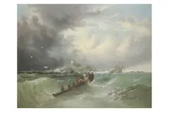Untitled by William Callow, oil, offered Mar 2023