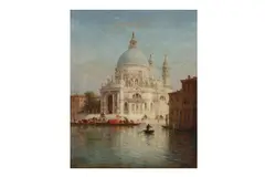 Untitled by Charles Clément Calderon, oil on canvas, offered Mar 2023
