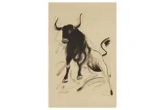 Untitled by Sunil Das, charcoal, offered Mar 2023