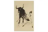 Untitled by Sunil Das, charcoal, offered Mar 2023