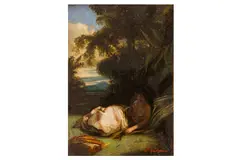 Untitled by Stanislas Lépine, oil on canvas, offered Mar 2023