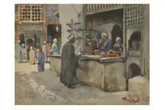 Untitled by Robert Charles Goff, watercolour, offered Mar 2023