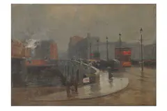 Untitled by Wat Miller, oil on board, offered Feb 2023