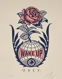 Obey by Shepard Fairey, pencil, offered Oct 2021