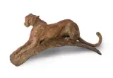 Cheetah on Lookout by Theodore Gillick, Bronze, sold Oct 2021