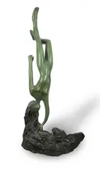 The Pearl Diver by Jacob Azuelos, sculpture, sold Oct 2021