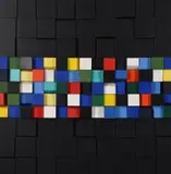 Sem Titulo (Untitled)Painted wood Signed, inscribed and dated Rio 2000 (verso) 75 x 75cm (29½ x 29½ in.) by João Carlos Galvão, sculpture, sold Oct 2021