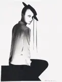 Marianne Lah Swannell by John Swannell, ink, offered Oct 2021