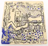 St Ives scarf by Patrick Heron, oil, sold Aug 2021