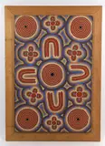 Untitled- circles by Sandy Hunter Petyarre, Oil on canvas, sold Aug 2021