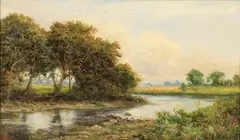 The river view by Daniel Sherrin, Oil on canvas, sold Aug 2021