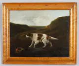 Springer or Setter Spaniel by J. Freeman, Oil on canvas, offered Aug 2021