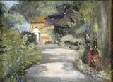 The Mount, Gibraltar Oil on board Label to reverse 18 x 24cm (7 x 9¼ in.) And another- landscape by Frances Sinclair, Oil on board Label to reverse, offered Aug 2021
