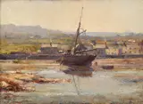 Isle of Man coastal scene by Robert Edward Morrison, Oil on board, sold Aug 2021