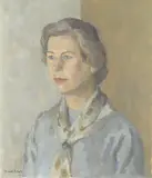 Portrait of a lady by Howard Roberts, Oil on canvas, offered Aug 2021