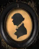 A miniature portrait of a young lady by Y W J Tiffin, 1849, watercolour and bodycolour, sold Aug 2021
