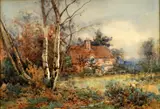 In a Surrey farm by Sidney Grant Rowe, Watercolour, offered Aug 2021